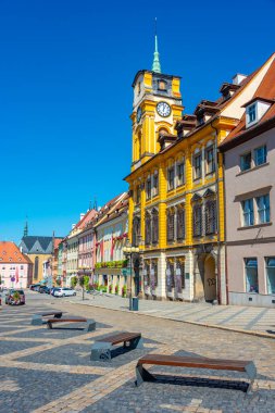 Cheb, 8 Eylül 2024: Çek Cumhuriyeti 'nin Cheb kentinde yaz günü.