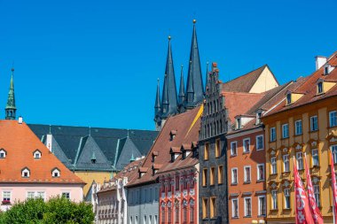 Cheb, 8 Eylül 2024: Çek Cumhuriyeti 'nin Cheb kentinde yaz günü.