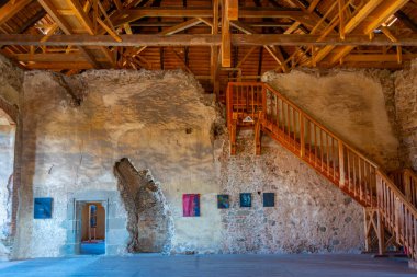 Tocnik, Çek Cumhuriyeti, 21 Eylül 2024: Çek Cumhuriyeti 'ndeki Tocnik şatosunun içi. IMAGE