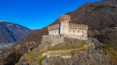 Sasso Corbaro Şatosu Bellinzona, Switzerland 'da.