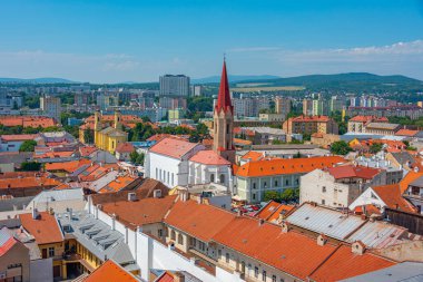 Dominik Kilisesi ile birlikte Slovakya 'da Bakire Meryem Varsayımı Panoraması.