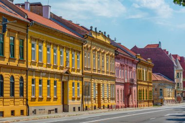 Slovakya 'nın Kosice kentindeki tarihi evler.