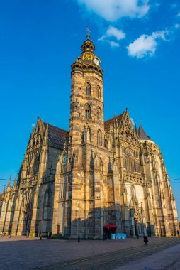 Kosice, Slovakya 'daki Aziz Elisabeth Katedrali.