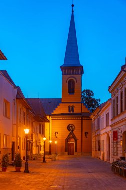 Eski Kosice, Slovakya 'daki tarihi evler ve ıslah olmuş Hıristiyan kilisesi.