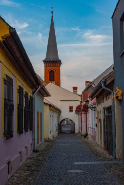 Eski Kosice, Slovakya 'daki tarihi evler ve ıslah olmuş Hıristiyan kilisesi.