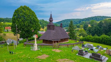 St. Yunan Katolik Kilisesi Hrabova Roztoka, Slovakya 'daki Büyük Basil.