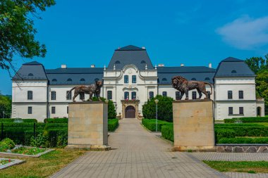 Slovakya 'daki Humenne Kalesi' nde yaz günü.
