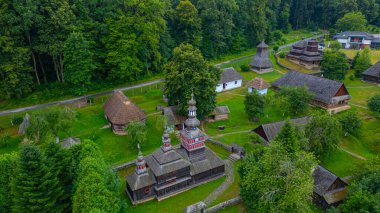 Presv 'i Koruma Tapınağı. Slovakya, Bardejovske Kupele 'deki Mikulasova' dan Meryem Ana.