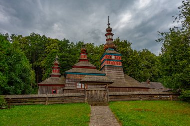 Presv 'i Koruma Tapınağı. Slovakya, Bardejovske Kupele 'deki Mikulasova' dan Meryem Ana.