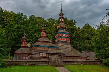 Presv 'i Koruma Tapınağı. Slovakya, Bardejovske Kupele 'deki Mikulasova' dan Meryem Ana.