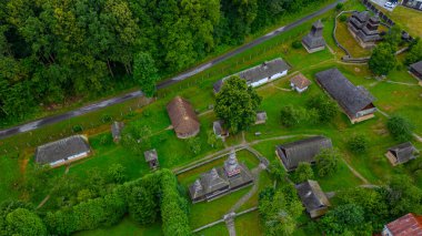 Bardejov Saris Müzesi Panorama Manzarası - Bardejovske Kupele, Slovakya Açık Hava Müzesi