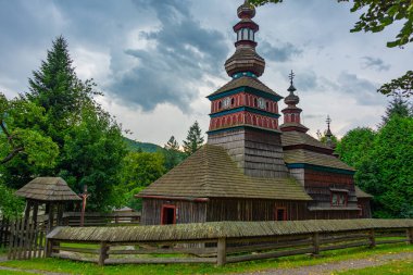Presv 'i Koruma Tapınağı. Slovakya, Bardejovske Kupele 'deki Mikulasova' dan Meryem Ana.