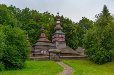 Presv 'i Koruma Tapınağı. Slovakya, Bardejovske Kupele 'deki Mikulasova' dan Meryem Ana.