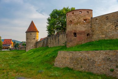 Bardejov, Slovakya 'da tarihi tahkimat.