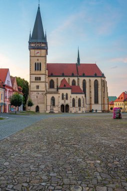 Bardejov, Slovakya 'daki Aziz Egidius Katedrali.