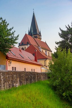 Bardejov, Slovakya 'daki Aziz Egidius Katedrali.