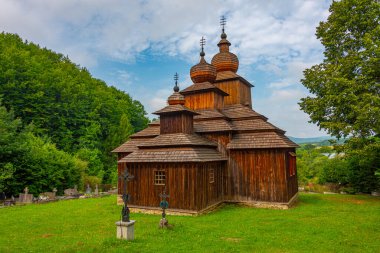 Dobroslava, Slovakya 'daki Aziz Paraskeva Katolik ahşap kilisesi.