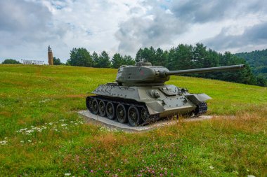 Dünya Savaşı tankı Slovakya 'daki Ölüm Vadisi' nde.