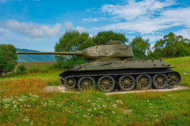 Dünya Savaşı tankı Slovakya 'daki Ölüm Vadisi' nde.