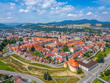 Slovakya 'daki Bardejov Panorama Manzarası