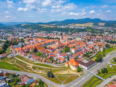 Slovakya 'daki Bardejov Panorama Manzarası