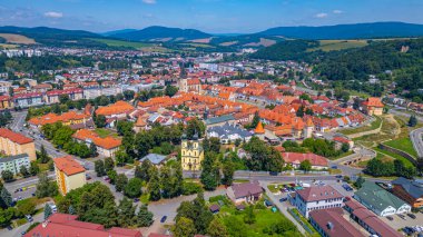 Slovakya 'daki Bardejov Panorama Manzarası