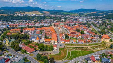 Slovakya 'daki Bardejov Panorama Manzarası