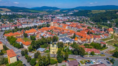 Slovakya 'daki Bardejov Panorama Manzarası
