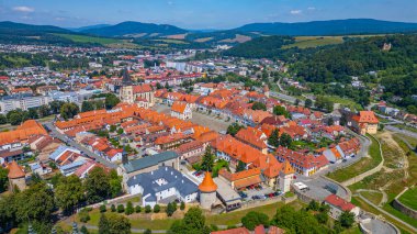Slovakya 'daki Bardejov Panorama Manzarası
