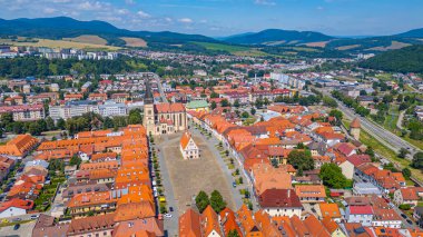 Slovakya 'daki Bardejov Panorama Manzarası