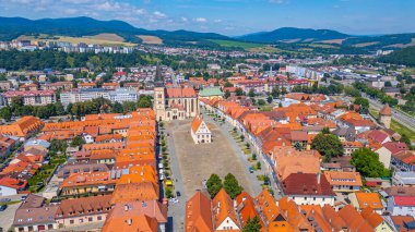 Slovakya 'daki Bardejov Panorama Manzarası