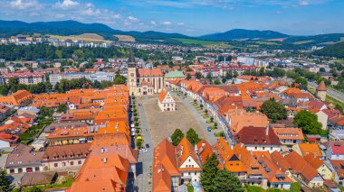 Slovakya 'daki Bardejov Panorama Manzarası