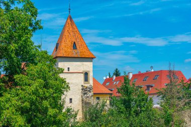 Bardejov, Slovakya 'da tarihi tahkimat.
