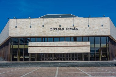 Slovak kasabası Presov.IMAGE 'deki Jonas tiyatrosu