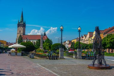 Presov, Slovakya 'nın merkezindeki Aziz Niklas Katedrali.