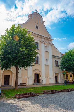 Kezmarok, Slovakya 'daki Bakire Meryem' in Ziyareti Kilisesi.
