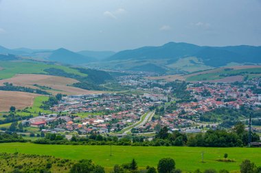 Slovakya 'daki Stara Lubovna Panorama Manzarası.