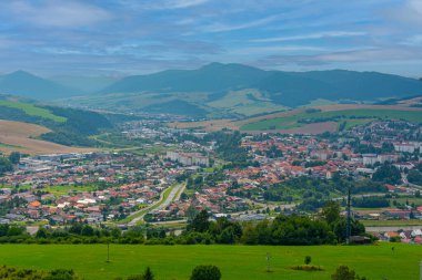 Slovakya 'daki Stara Lubovna Panorama Manzarası.