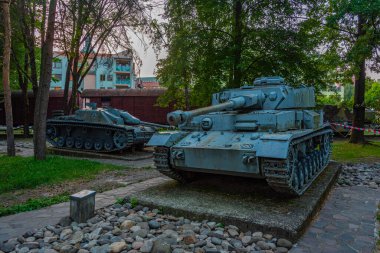 İkinci Dünya Savaşı tankı Banska Bystrica açık hava askeri müzesi, Slovakya.