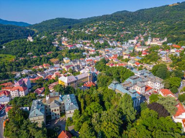 Banska Stiavnica, Slovakya Panorama Manzarası