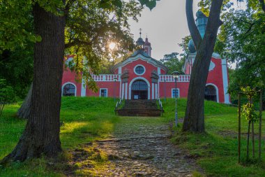 Banska Stiavnica 'daki süvariler gündüz gözlendi, Slovakya.IMAGE