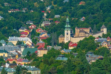 Banska Stiavnica, Slovakya Panorama Manzarası