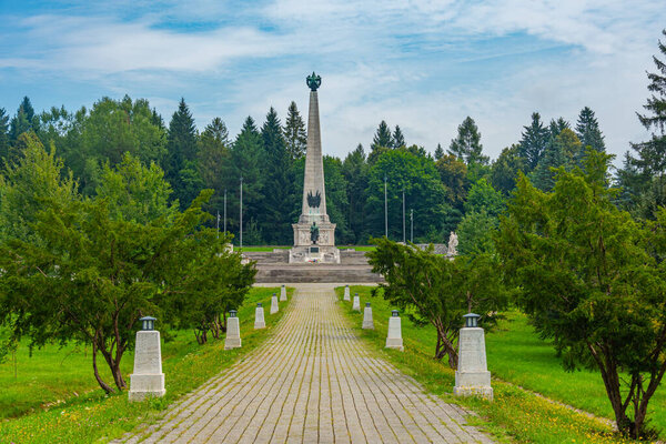 Monument to the Soviet Army in Svidnik, Slovakia.IMAGE