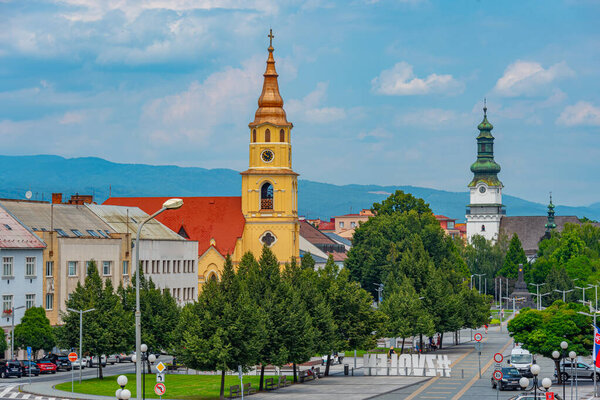 Panorama view of city center of Zvolen, Slovakia.IMAGE