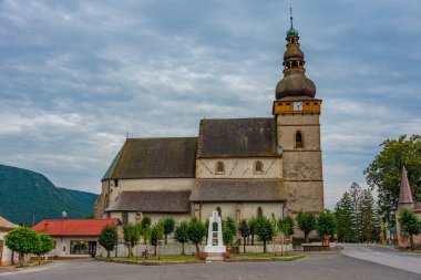 Slovakya köyündeki Evanjelik Kilisesi Stitnik.IMAGE