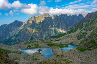 Büyük Zabie pleso Mengusovske Slovakya 'daki High Tatras Ulusal Parkı' nda.
