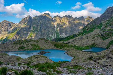 Büyük Zabie pleso Mengusovske Slovakya 'daki High Tatras Ulusal Parkı' nda.