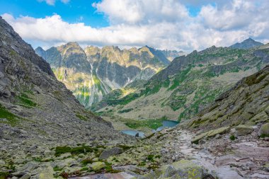 Büyük Zabie pleso Mengusovske Slovakya 'daki High Tatras Ulusal Parkı' nda.
