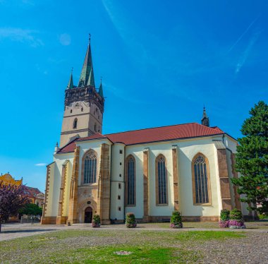 Presov, Slovakya 'nın merkezindeki Aziz Niklas Katedrali.