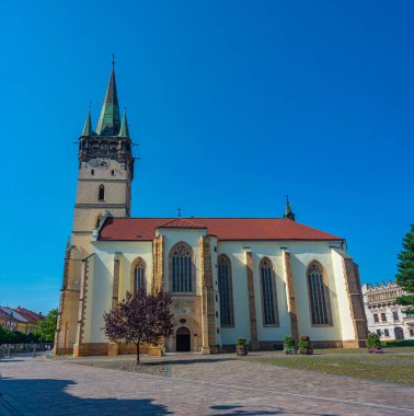 Presov, Slovakya 'nın merkezindeki Aziz Niklas Katedrali.